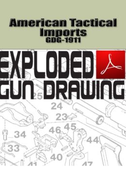 American Tactical Imports GDG-1911 Auto Exploded Gun Drawing Download