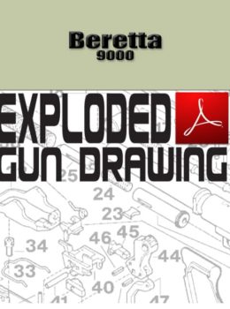 Beretta 9000 Auto Exploded Gun Drawing Download