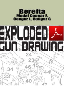 Beretta Model Cougar F, Cougar L, Cougar G Auto Exploded Gun Drawing Download