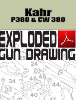 Kahr P380 & CW 380 Exploded Gun Drawing Download