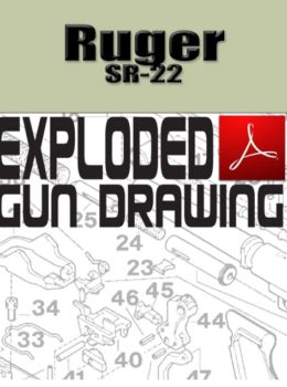 Ruger SR-22 Auto Exploded Gun Drawing Download
