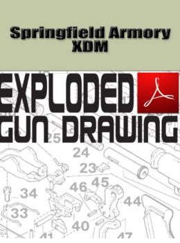 Springfield XDM Auto Exploded Gun Drawing Download