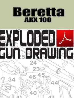 Beretta ARX 100 Autoloading Rifle Exploded Gun Drawing Download