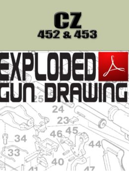 CZ  452 & 453 Rimfire Rifle Exploded Gun Drawing Download