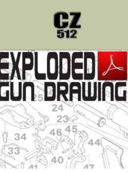 CZ 512 Rimfire Rifle Exploded Gun Drawing Download