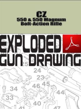 CZ 550 & 550 Magnum Bolt-Action Rifle Exploded Gun Drawing Download