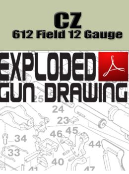 CZ 612 Field 12 Pump-Action Shotgun Exploded Gun Drawing Download