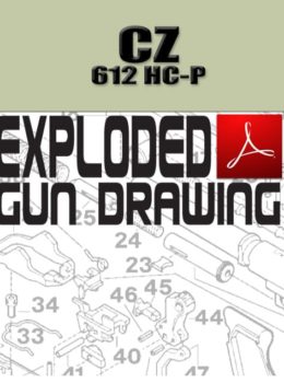 CZ 612 HC-P Pump-Action Shotgun Exploded Gun Drawing Download