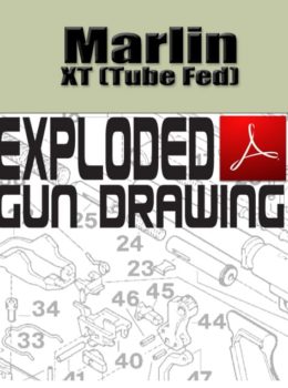Marlin XT (Tube Fed) Bolt-Action Rifle Exploded Gun Drawing Download