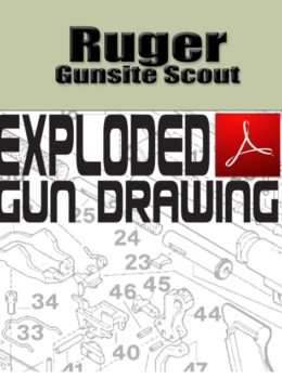 Ruger Gunsite Scout Bolt-Action Rifle Exploded Gun Drawing Download