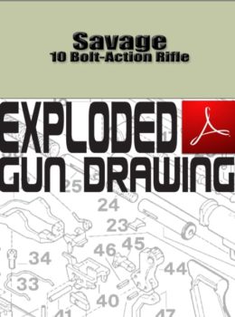 Savage 10 Bolt-Action Rifle Exploded Gun Drawing Download