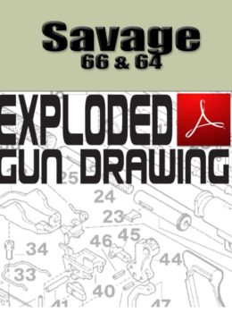 Savage 66 & 64 Rimfire Rifle Exploded Gun Drawing Download