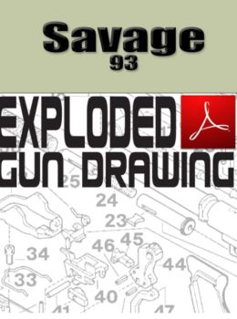 Savage 93 Bolt-Action Rifle Exploded Gun Drawing Download