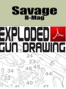 Savage B-Mag Bolt-Action Rifle Exploded Gun Drawing Download