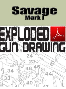 Savage Mark I Rifle Exploded Gun Drawing Download