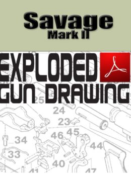 Savage Mark II Rifle Exploded Gun Drawing Download