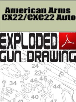 American Arms CX22-CXC22 Auto Exploded Gun Drawing Digital Download