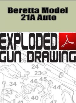 Beretta Model 21A Auto Exploded Gun Drawing Download