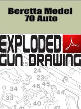 Beretta Model 70 Auto Exploded Gun Drawing Download