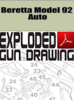 Beretta Model 92 Auto Exploded Gun Drawing Download