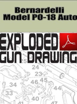 Bernardelli Model PO-18 Auto Exploded Gun Drawing Download