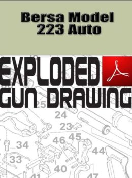 Bersa Model 223 Auto Exploded Gun Drawing Download