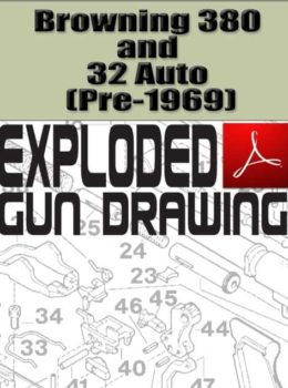 Browning 380 and 32 Auto (Pre-1969) Exploded Gun Drawing Download