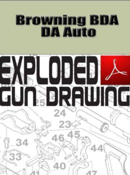 Browning BDA DA Auto Exploded Gun Drawing Download