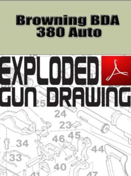 Browning BDA 380 Auto Exploded Gun Drawing Download