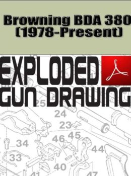Browning BDA 380 (1978-Present) Exploded Gun Drawing Download