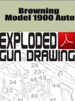 Browning Model 1900 Auto  Exploded Gun Drawing Download