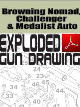 Browning Nomad, Challenger and Medalist Auto  Exploded Gun Drawing Download