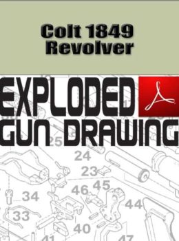 Colt 1849 Revolver Exploded Gun Drawing Download