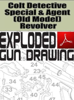 Colt Detective Special and Agent (Old Model) Revolver Exploded Gun Drawing Download