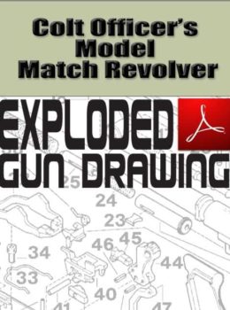 Colt Officer's Model Match Revolver Exploded Gun Drawing Download