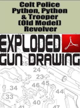 Colt Police Python, Python and Trooper (Old Model) Revolver Exploded Gun Drawing Download