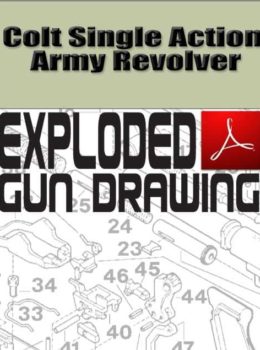 Colt Single Action Army Revolver Exploded Gun Drawing Download