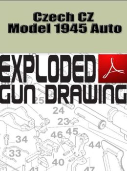 Czech CZ Model 1945 Auto Exploded Gun Drawing Download