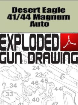 Desert Eagle 41-44 Magnum Auto Exploded Gun Drawing Download