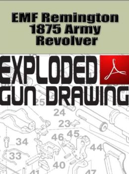 EMF Remington 1875 Army Revolver Exploded Gun Drawing Download