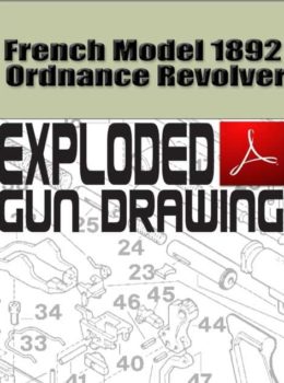 French Model 1892 Ordnance Revolver Exploded Gun Drawing Download