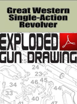 Great Western Single-Action Revolver Exploded Gun Drawing Download