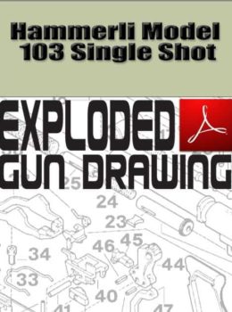 Hammerli Model 103 Single Shot Exploded Gun Drawing Download