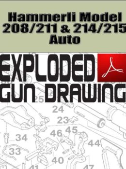 Hammerli Model 208-211 and 214-215 Auto Exploded Gun Drawing Download
