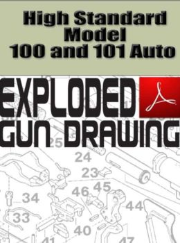 High Standard Model 100 and 101 Auto Exploded Gun Drawing Download