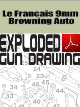 Le Francais 9mm Browning Auto Exploded Gun Drawing Download