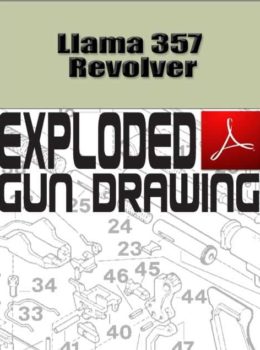 Llama 357 Revolver Exploded Gun Drawing Download
