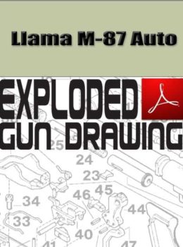 Llama M-87 Auto Exploded Gun Drawing Download