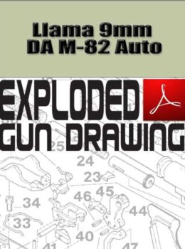 Llama 9mm DA M-82 Auto Exploded Gun Drawing Download