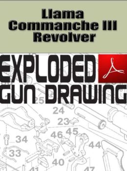 Llama Commanche III Revolver Exploded Gun Drawing Download